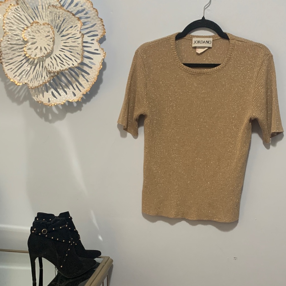 Jandano gold sparkle size large top